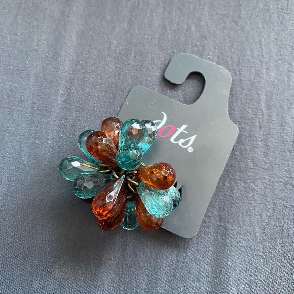 NWT Playful Large Bead Ring - Stretchy Band - Dots - Picture 2 of 5